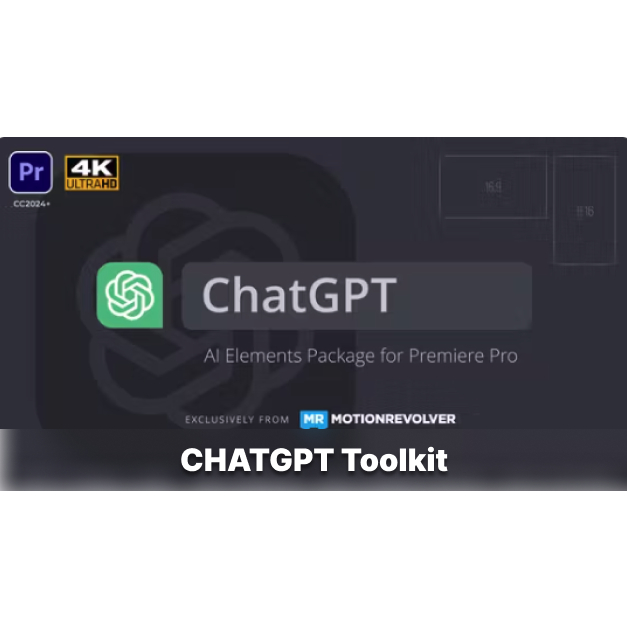 [Adobe Premiere Pro][ADD ON]ChatGPT Message Toolkit Text Template Pack