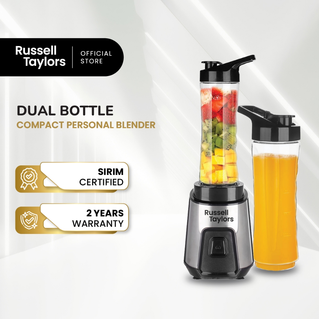 Russell Taylors Compact Personal Blender (600ML Bottle x 2) B1