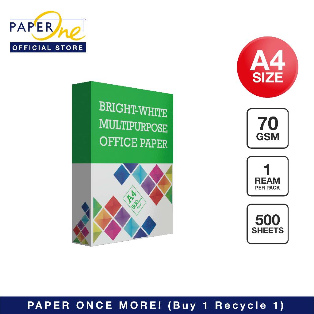 Bright-White A4 Multipurpose Office Paper 70gsm 500 Sheets