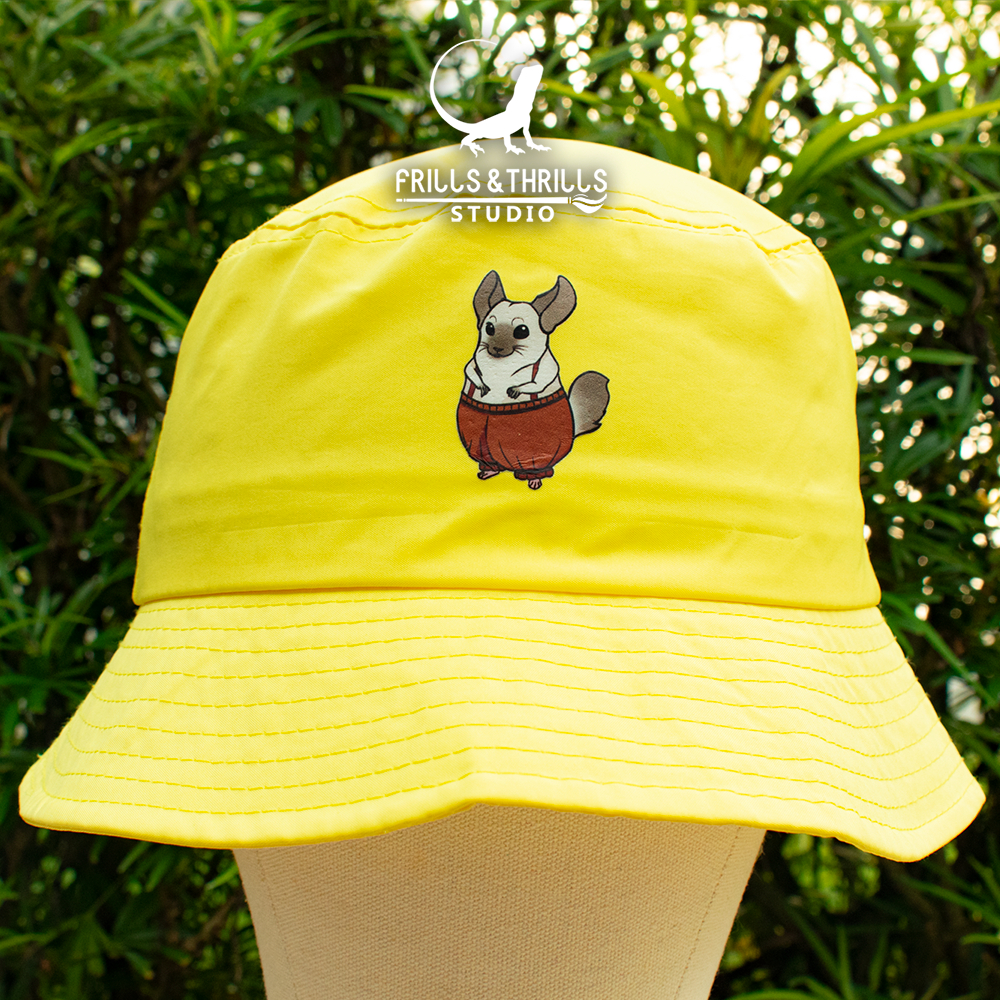 ‼️READY STOCK‼️ | Bucket Hat | Chinchilla | Fashion Summer Stylish Casual Fishing Furry Cap Dragon Cartoon Animal Prints