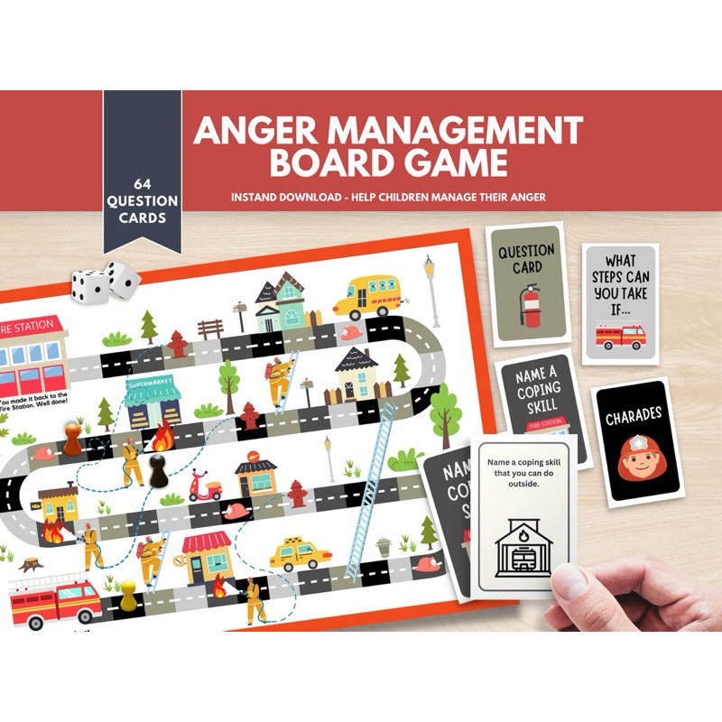 Anger Management Workbook for Kids, Anger Worksheets for Kids, Emotional Regulation, Anger Coping Skills, Anger Therapy