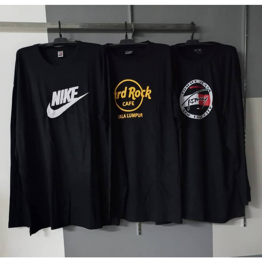 ( S-11XL ) UNESEX( LONG.SLEEVE T-SHIRT 100%COTTON UNESEX DEWASA, MURAH, MURAH-HARGA BORONG rm5.00-rm6.50 paling cantik,