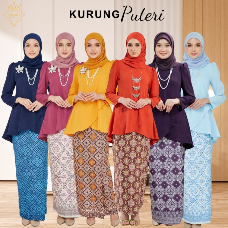 Baju Kurung Moden Raya 2024 Viral Kedah Batik Cotton Perempuan Songket Murah Plus Size Ironless Muslimah | Puteri