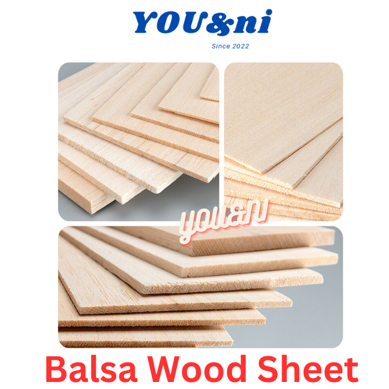 Balsa Wood Sheet Wooden Plate Model Making Art Crafts Aviation Template 100mm (W) x 1000mm (L)/300mm(L)