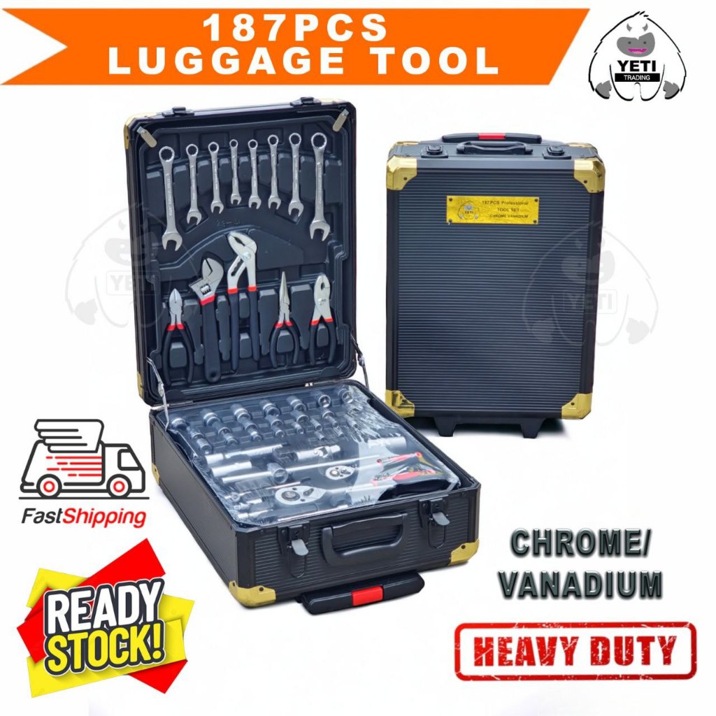 187pcs Tool Set Hand Tools Box Socket Set With Luggage Tool Box CRV T Original Car Repair Tool