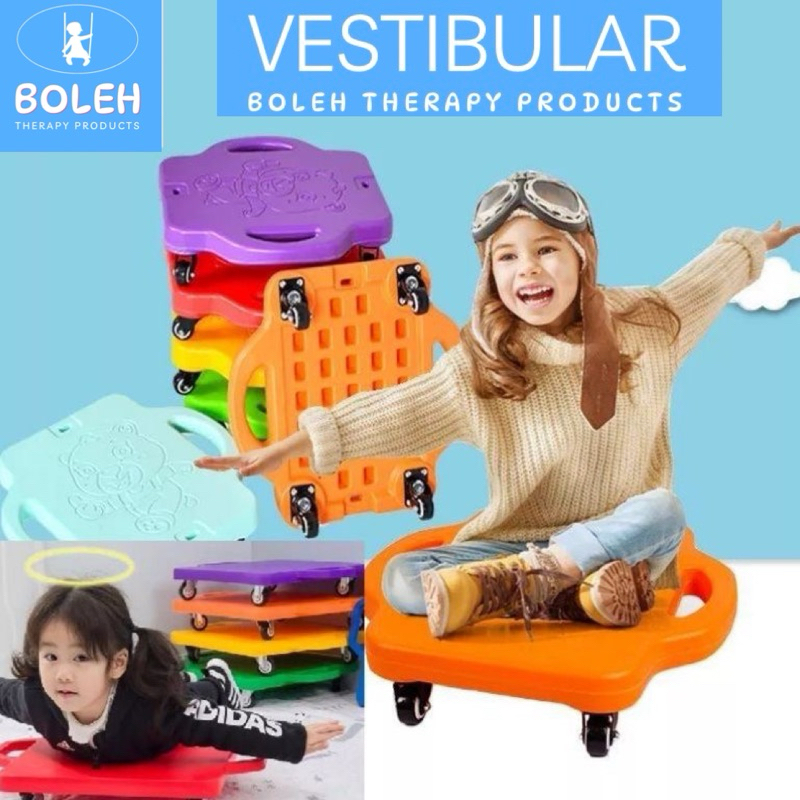 BOLEH Scooter For Kids,Sensory Training Equipment,Kids Slide Board, Skate Board, Balance Board,Occupational Therapy