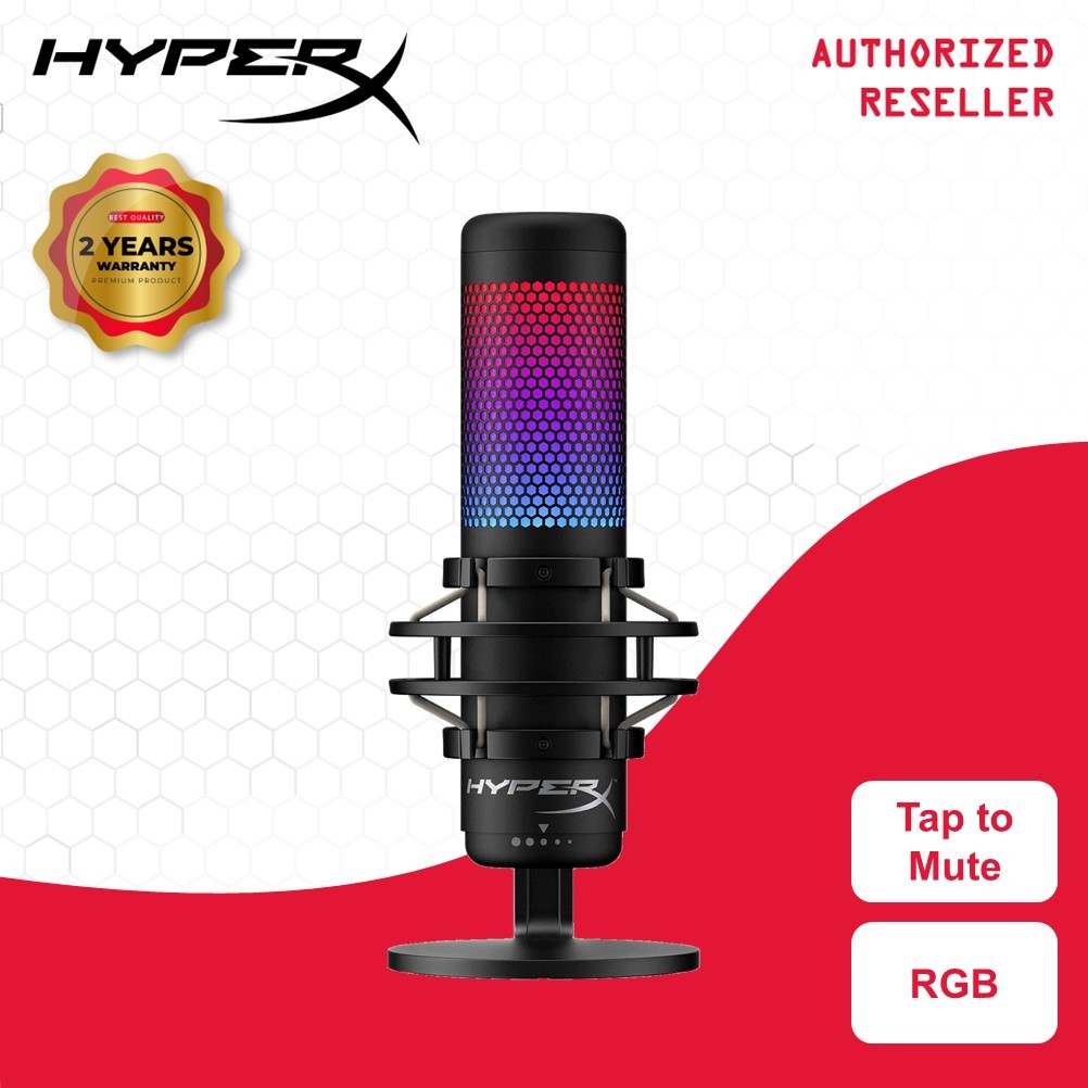 HP HyperX Quadcast S RGB Lighting USB Gaming Microphone for streamers , content creators and gamers
