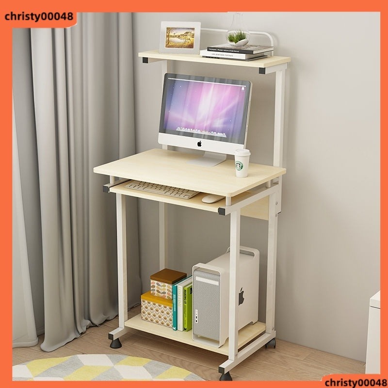 Desktop computer desk home minimalist student bedroom desk bookshelf combination simple small table