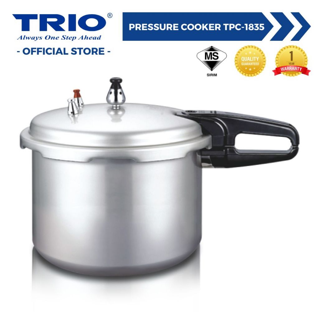 Trio Pressure Cooker New Bakelite Handles With Interlock System (3.5L)