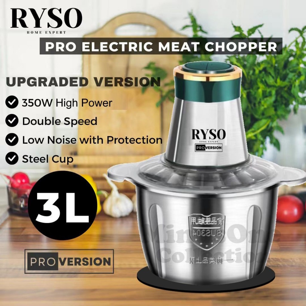 [NEW] Stainless Steel Electric Food Chopper Meat Grinder Machine Mixer Food Chopper Meat Chopper