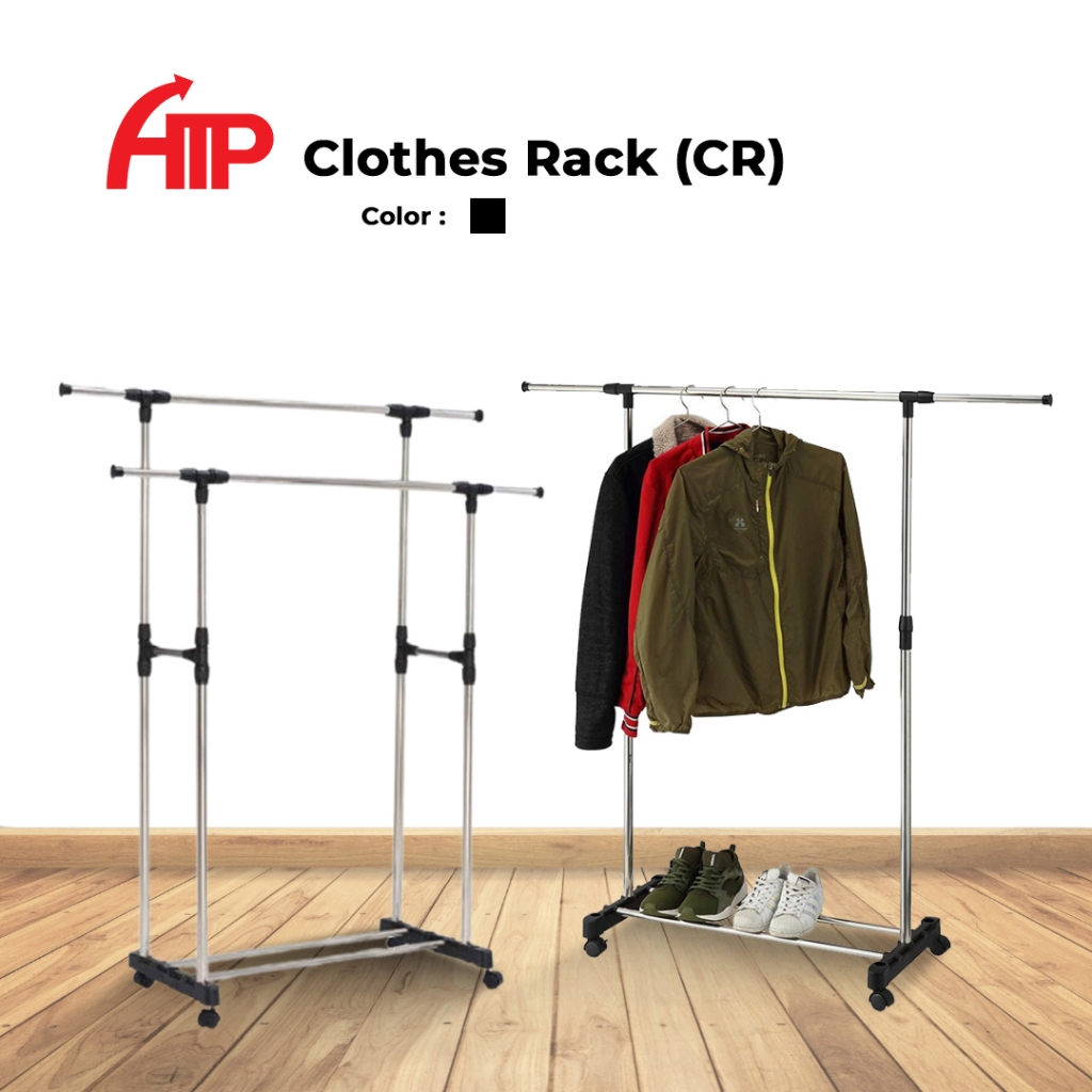 ATP Home Clotheslines Drying Racks Hanger Simple And Durable Drying Clothes Racks - Single / Double Layer