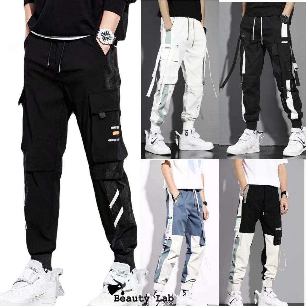 Cargo Pants Men Seluar Cargo Lelaki Celana Seluar Panjang Lelaki Pants Men Casual Kargo Slek Slack