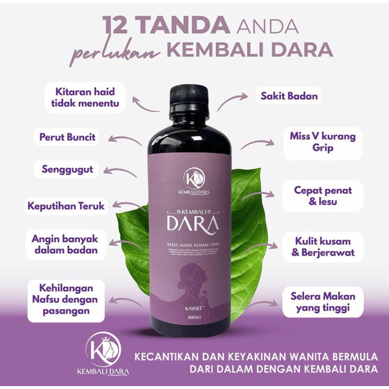 JAMU KEMBALI DARA HOMEMADE (NEW PACKAGING) Susu Badan