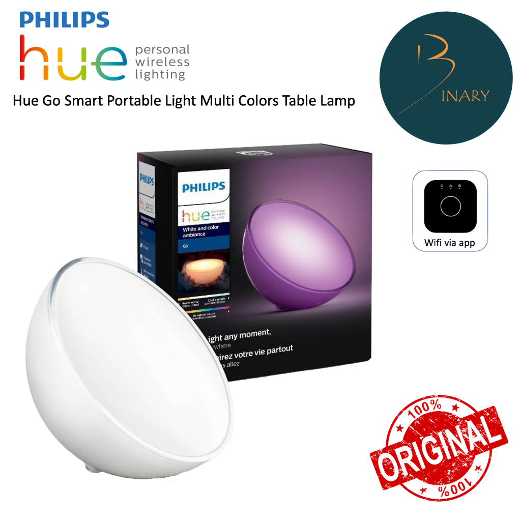 Philips Hue Smart LED Hue Go Portable Light (White and Colors Ambiance)