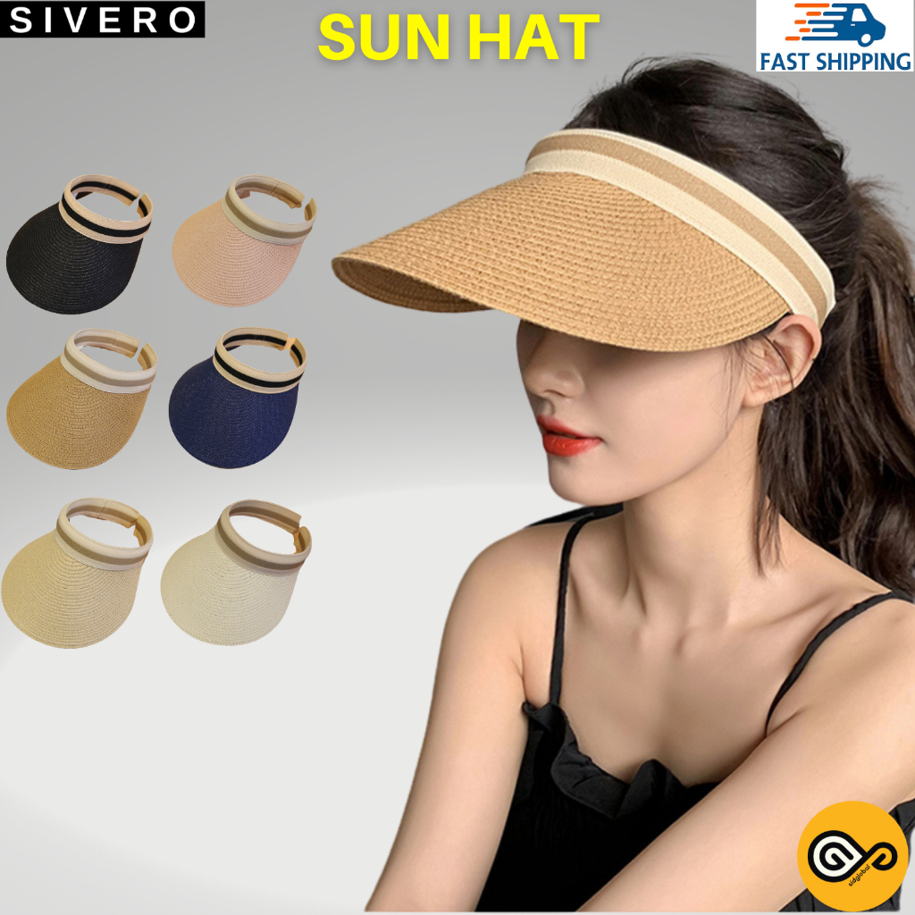 Women Straw Hat Sun Hat UV Summer Beach Hat Woven Stitched Sunscreen Fisherman Brim Hat Bucket Hat Protection Sun-Proof