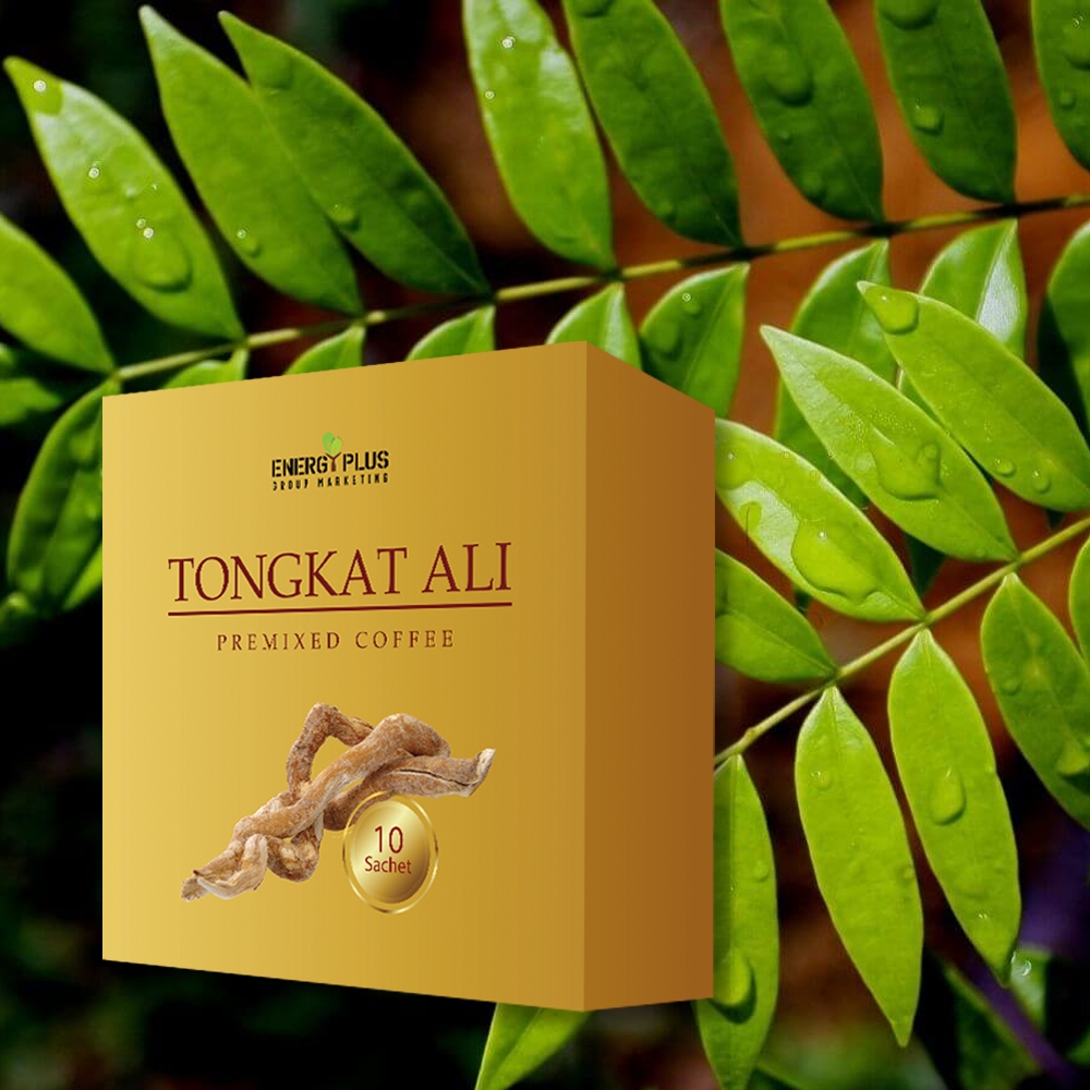 Tongkat Ali Gold Ginseng Coffee (10 Sachets x 25 gram)Kopi Pra Campuran, Ekstrak Tongkat Ali & Ginseng