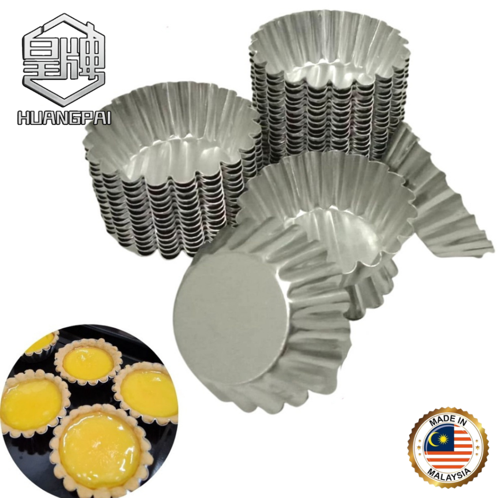 [ACTIVEWARE] Aluminium Egg Tart Cup Maker Mould/ Acuan Tart Telur/Buatan Malaysia/ Size S-XL
