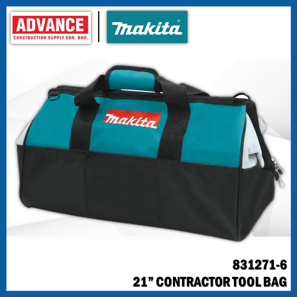 MAKITA Handtools Hand Tools and Accessories 831271-6 / 831253-8 Contractor Tool Bag 14" & 21"