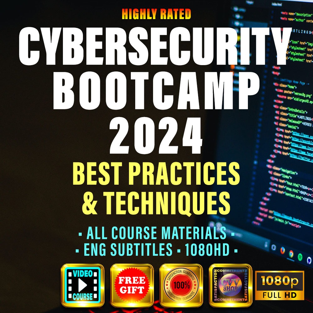 Cybersecurity Bootcamp 2024 - Programming Course For PC Windows - Learn Cyber Security Penetration Testing Track Hackers