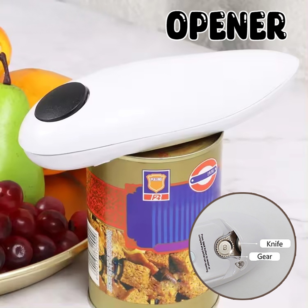 One Touch Automatic Can Jar Opener Tin Open Tool Kit Electric can opener Automatic figure eight bottle opener