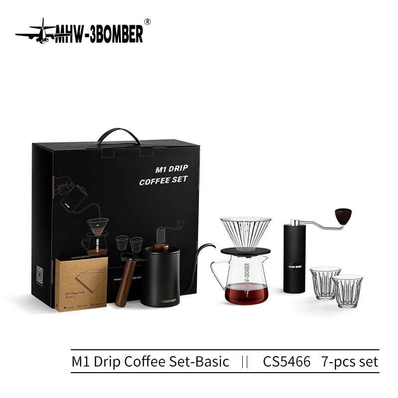 MHW-3BOMBER M1 Coffee grinder pour Over Set Coffee set 7 pcs Drip Set