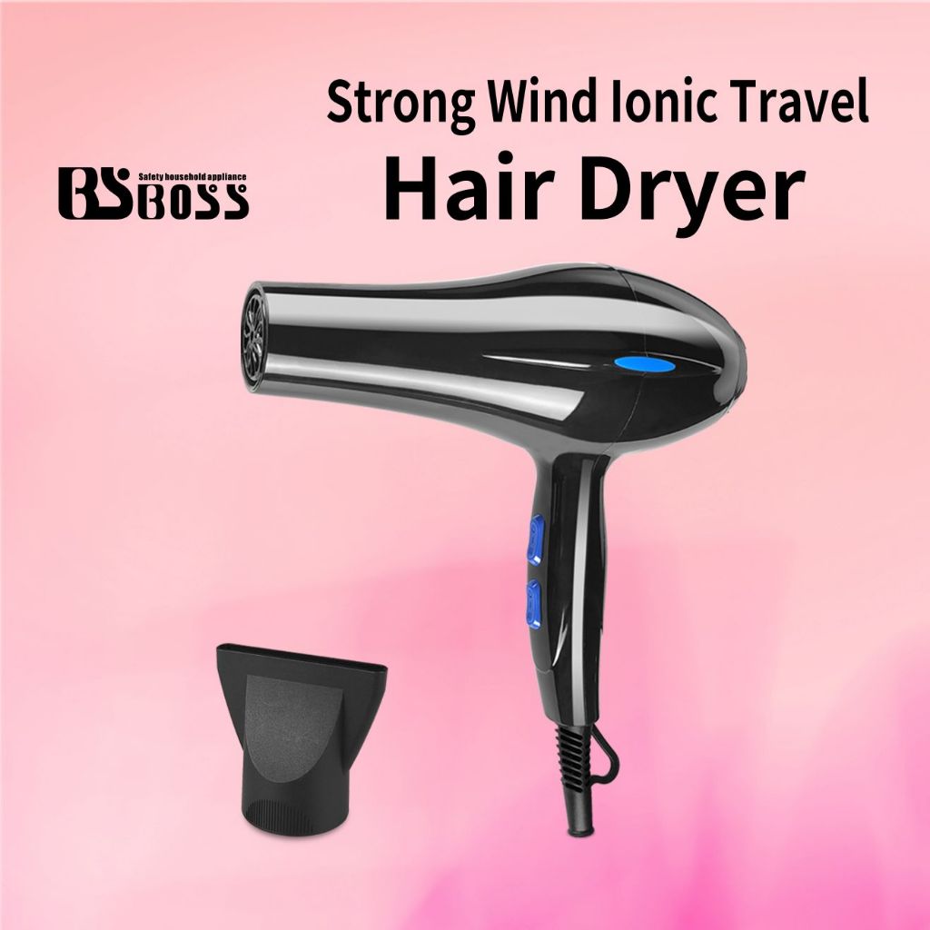 BSBOSS 2200W Strong Wind Ionic Travel Hair Dryer