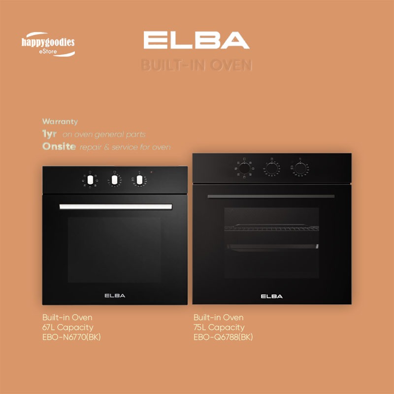 Elba Built-in Oven 67 Litres / 75 Litres DIVO Series