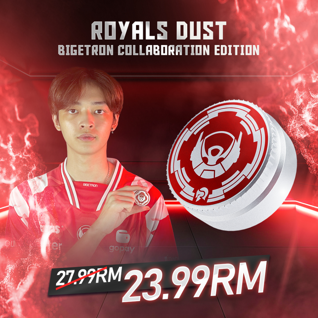 (BIGETRON EDITION) Royals Dust Solo Bedak Gaming Premium UKURAN KECIL Merchandise khusus Gaming pertama dari Bigetron