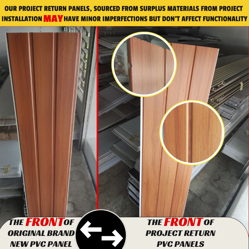 ✨Murah 4ft & 5ft & 6ft Kaki PVC Panel High-Quality Surplus PVC Panels From Projects✨ DIY Wall Ceiling Design Waterproof