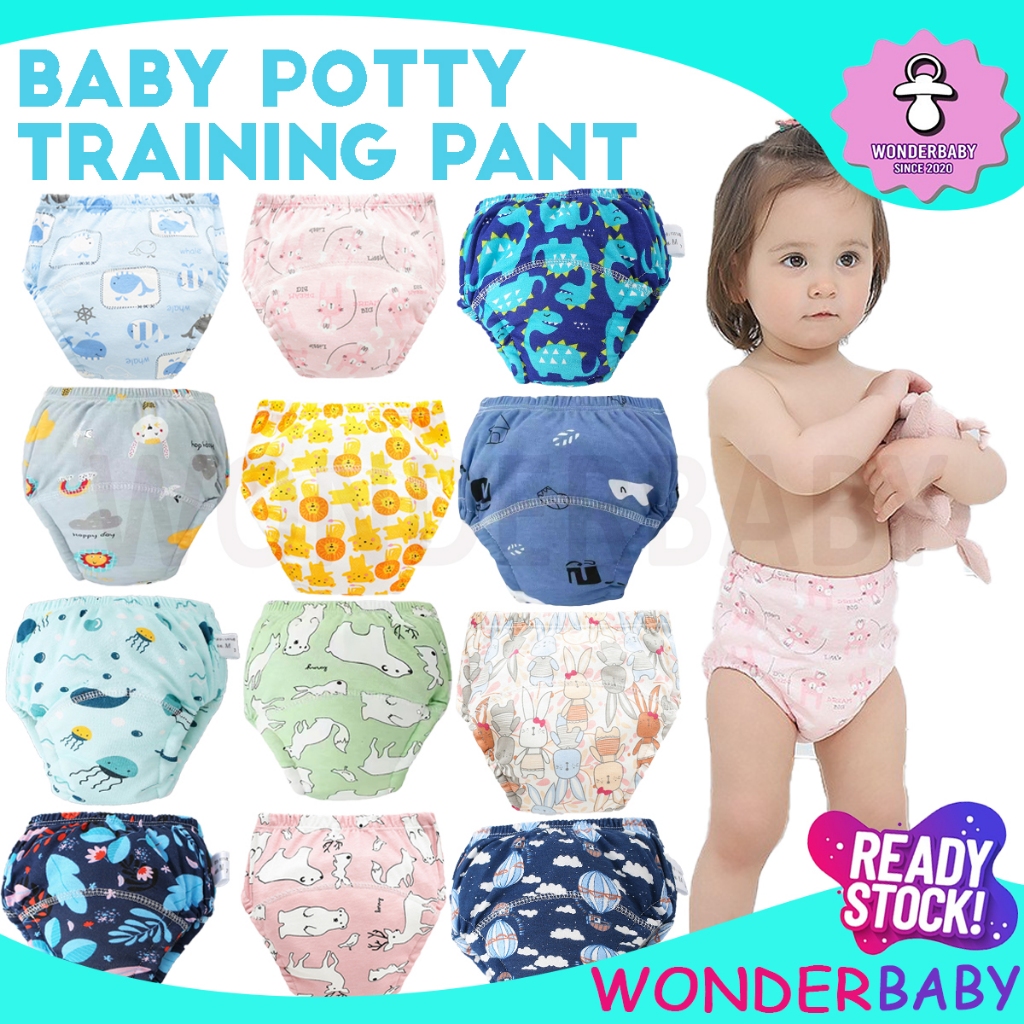 Wonderbaby👼 Infant Training Pants Diaper Washable Underwear Reusable Panty Toilet Learning Potty Leak Proof Waterproof