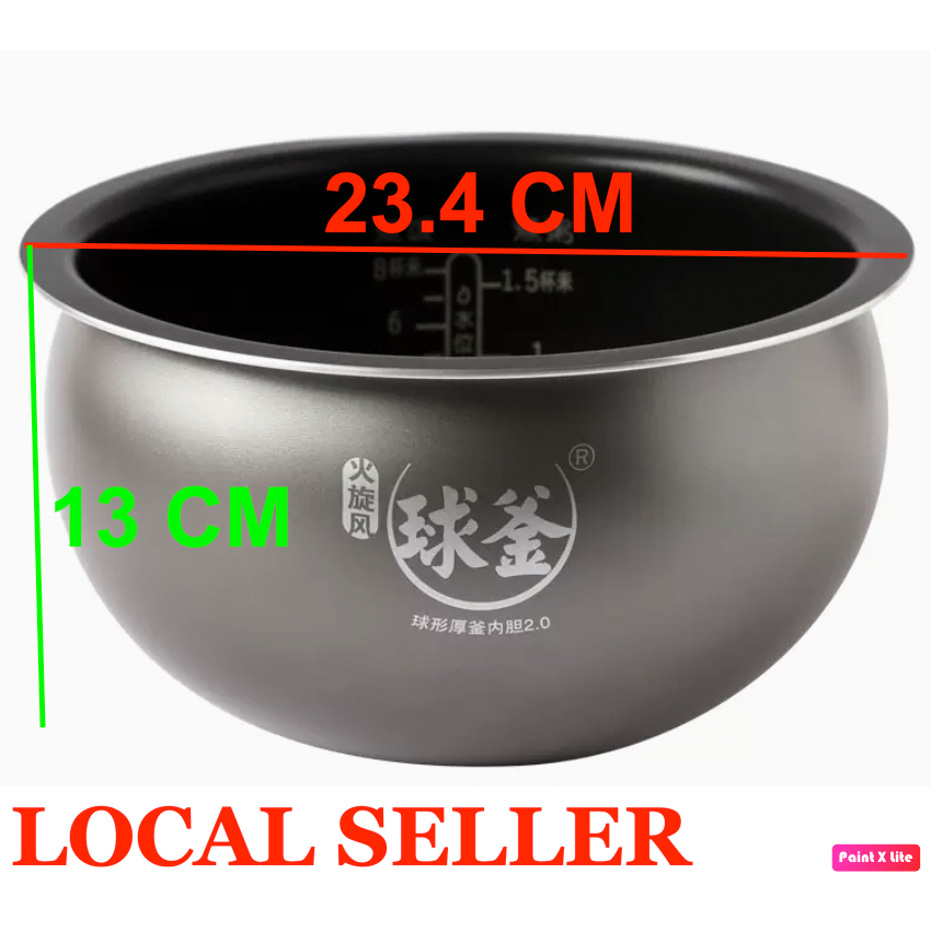 TEFAL 4 Litre RK7405 Series R33 Inner Pot Rice Cooker Periuk Nasi Rice Steamer Pressure Cooker SUPOR MIDEA (TS03)