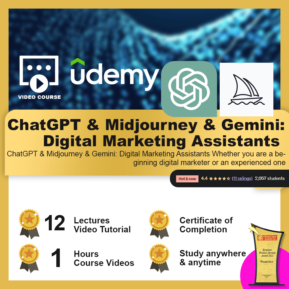 [Video Course] ChatGPT & Midjourney & Gemini: Digital Marketing Assistants
