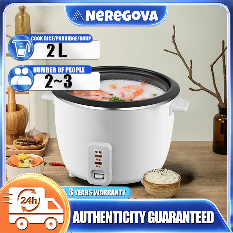 3 Years Warranty🍚2L Mini Rice Cooker Periuk Nasi Elektrik Kecil Cooking Pot Electric Rice Cooker Non Stick Multi Cooker