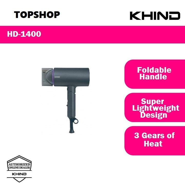 Khind HD1400 Hair Dryer 1400W Foldable with Cool Air/Khind Hair Dryer HD1002 / 1800W HD-1800 HD1800 HD-1822 HD1822