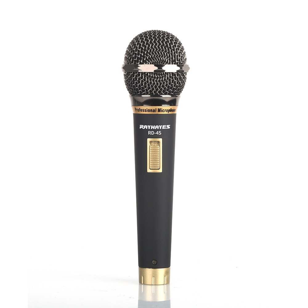 RAYHAYES Dynamic Wired Microphone Cardioid Dynamic Microphone Black Metal Karaoke mickrofon