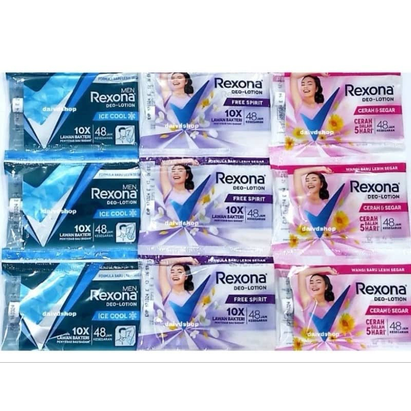 Produk Indonesia Halal Rexona Deo Lotion 9gram Travel Pack Mini Pack