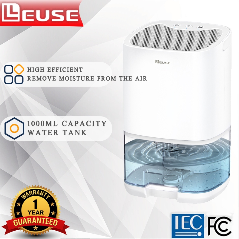 Leuse Portable Dehumidifier Air Purifier Mute Moisture Absorbers Air Dryer For Home Room Office Kitchen Dryer