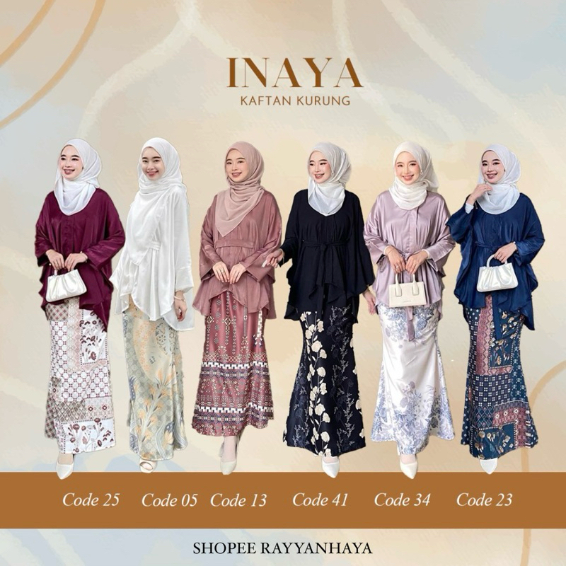 FLASH SALE Rayyan Haya' Inaya Kaftan Kurung XS-2XL Flowy Comfy Muslimah Wear