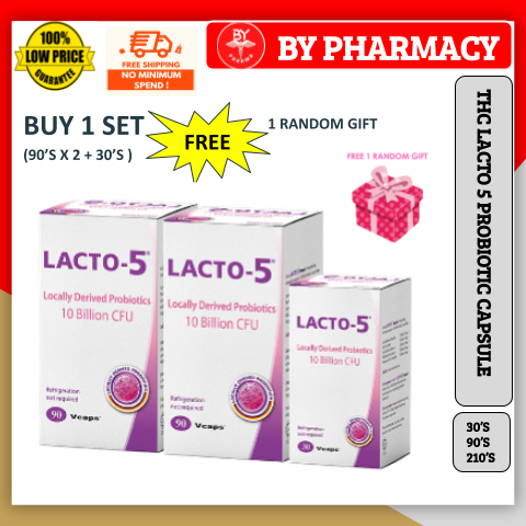 (exp: 3/2025) LACTO-5 PROBIOTICS FOR DIGESTION (30'S/90'S/90'SX2 FOC 30S)