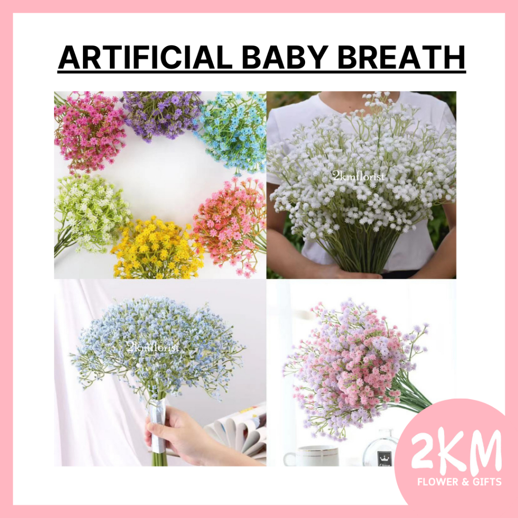 BABY BREATH ARTIFICIAL GYPSOPHILA FAKE FLOWER Bouquet Home Living Room Decor Bunga Hiasan Rumah Hantaran