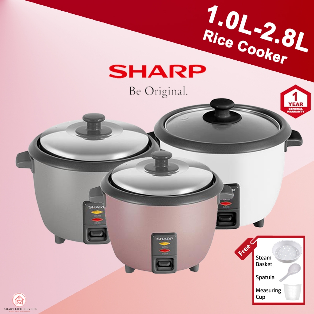 【LOWEST PRICE】SHARP Rice Cooker (Non-Stick) Periuk Nasi Elektrik - 1L /1.8L/2.2L/2.8L/4.5L 电饭锅