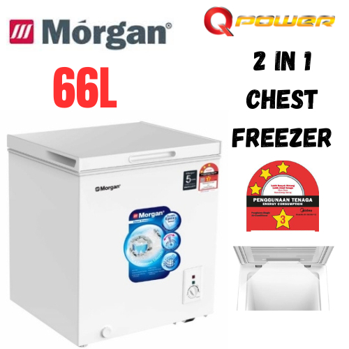 Morgan Chest Freezer Fridge Deep Freezer MCF-WINTRY 68S (66 Liter)