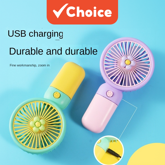 Portable Hand Table Mini Clip Fan USB Charge Battery Desk Cooling Small Kipas YM88146B