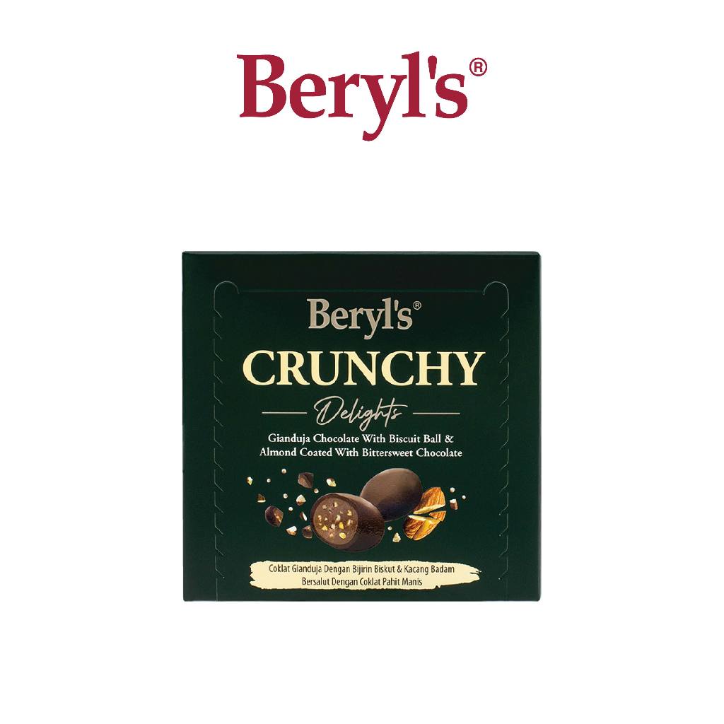 Beryl's Crunchy Delights Gianduja Chocolate Biscuit Ball & Almond Coated With Bittersweet Chocolate (60g)