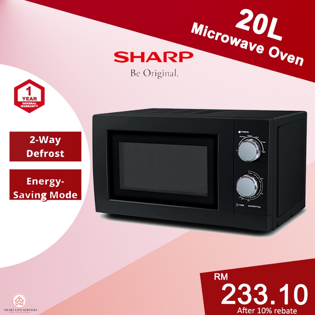 【FAST SHIP】Sharp Microwave Oven Countertop 20L/23L/25L Microwave Oven with Reheat/Defrost/Cook/Grill/PIZZA MODE Easy use