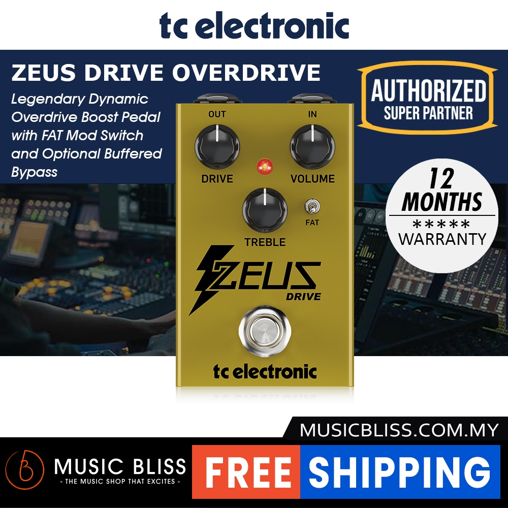 TC Electronic Zeus Drive Overdrive Pedal