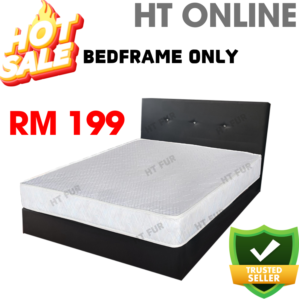 HT ONLINE Katil Murah Queen Bed Frame Divan Bedding Furniture / Katil Queen / Single / King Bedframe