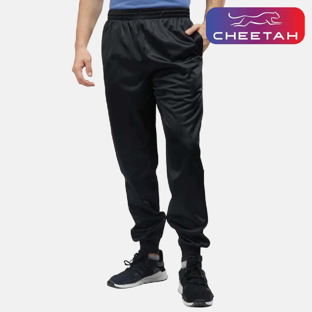 Cheetah Men Tracksuit Lelaki Potongan Biasa Polyester Tricot dengan Bukaan Zip dan Cuff Bergetah - 51118(R)