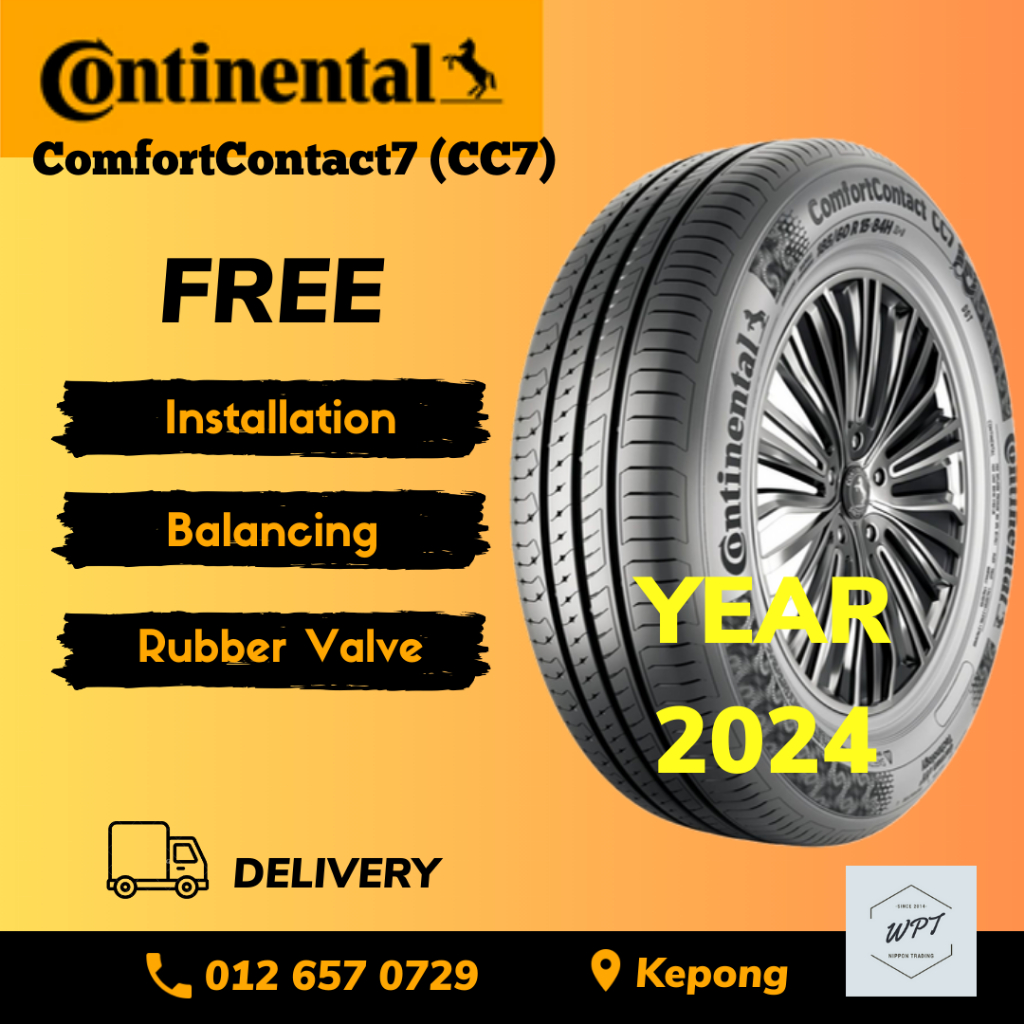 Continental ComfortContact CC7 CC6 New Tayar Tyre 175/65R14 185/60R15 195/55R15 195/60R15 215/60R16 