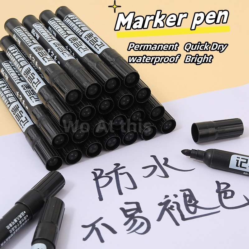 Quick-Dry Permanent Waterproof Marker Red Blue Black Permanent Marker Pen/Oily Marker Pen wholesaled